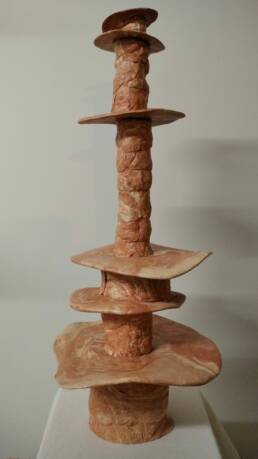 sculpture ceramique contemporaine totem bernard maille céramiste hauts-de-france